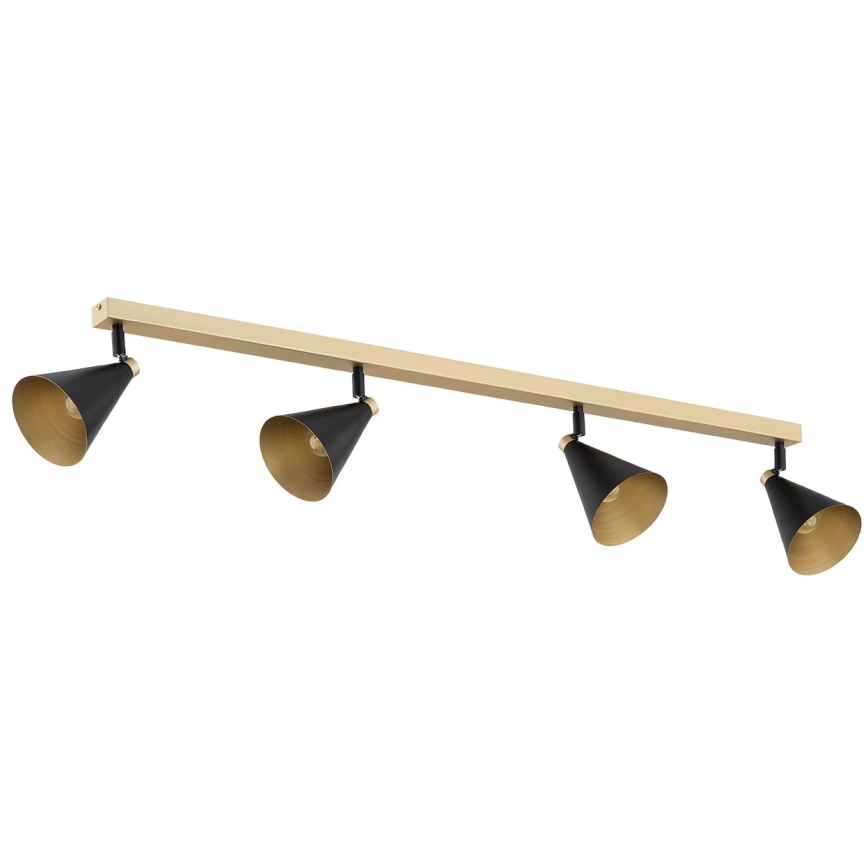 Spot LUCINDA 4xE14/7W/230V negru/auriu Argon 1805