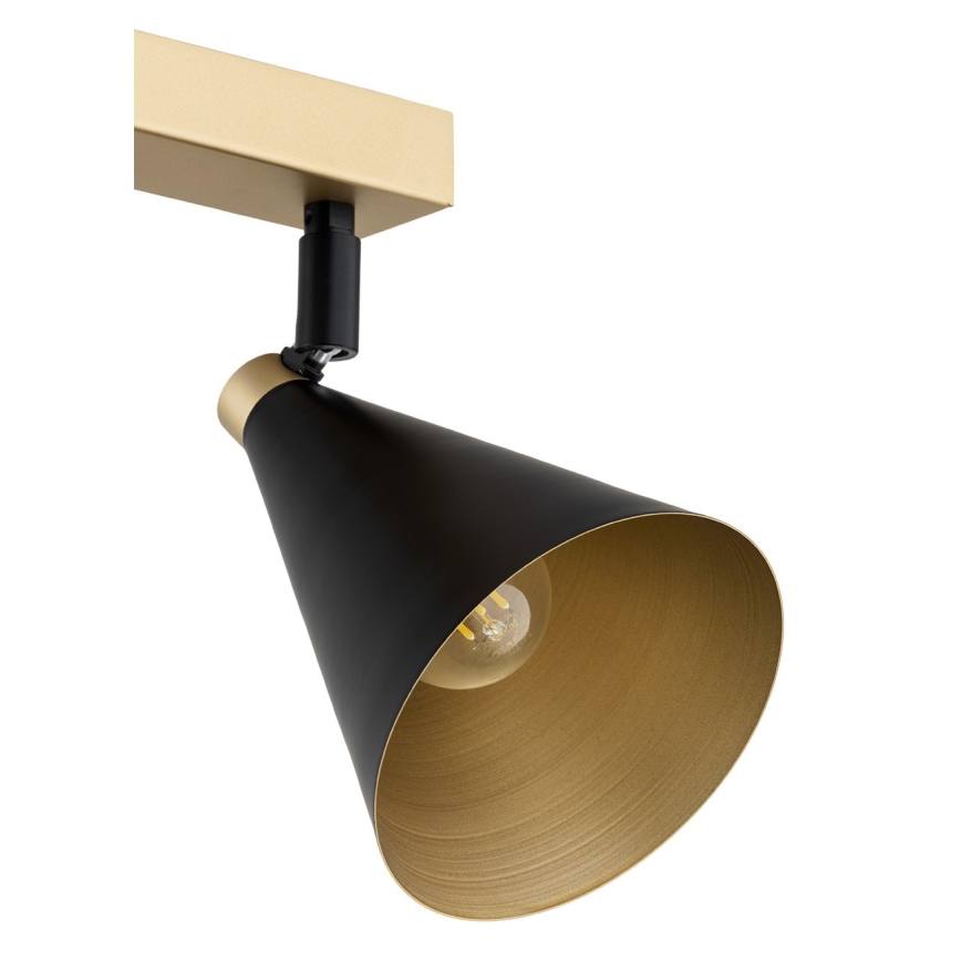 Spot LUCINDA 4xE14/7W/230V negru/auriu Argon 1805