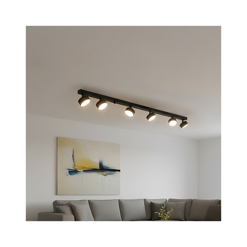 Spot LUNVIGO 6xGX53/35W/230V, negru