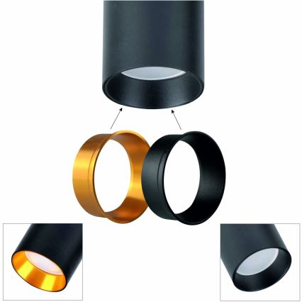 Spot MARIBEL 5xGU10/10W/230V negru