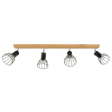 Spot MEGAN 4xE14/40W/230V stejar