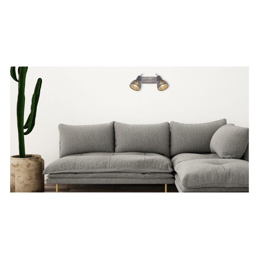 Spot 2xE27/40W/230V Globo