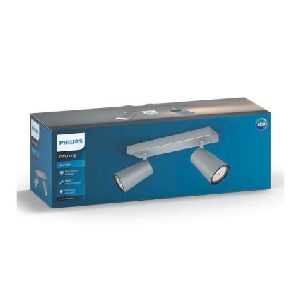 Philips 50572/48/PN - Lampa spot MYLIVING PAISLEY 2xGU10/10W/230V