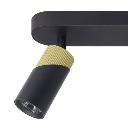 Spot NEO 3xGU10/8W/230V negru/auriu