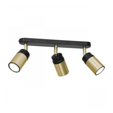 Spot NEST 3xGU10/8W/230V negru/alămiu