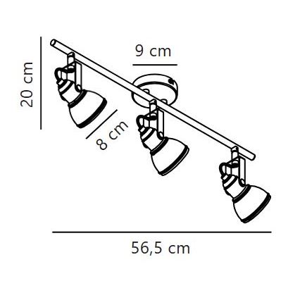 Spot Nordlux ASLAK 3xGU10/35W/230V