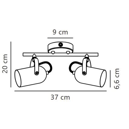 Spot Nordlux LOTUS 2xE14/40W/230V