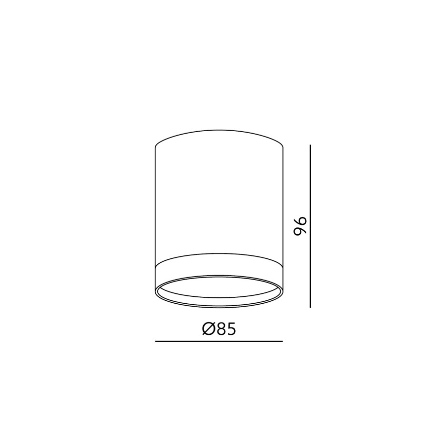 Spot OH12 1xGX53/35W/230V 9,6 cm alb