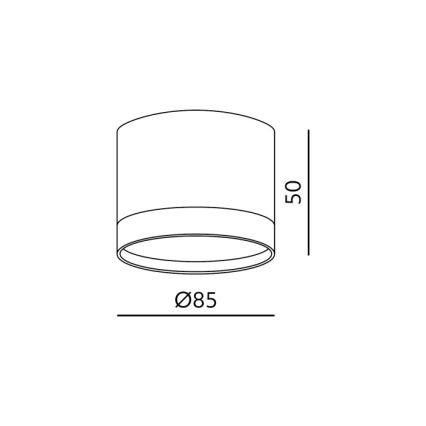Spot OH12S 1xGX53/35W/230V 5 cm negru