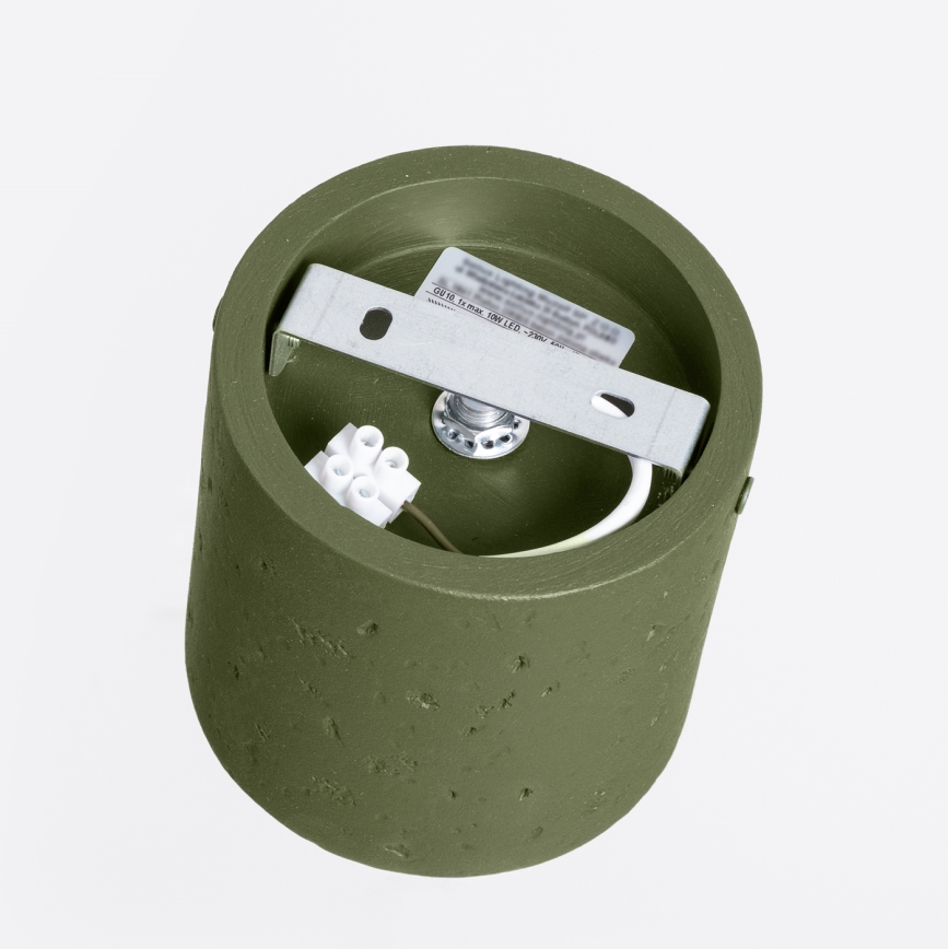 Spot ORBIS 1xGU10/10W/230V beton/verde