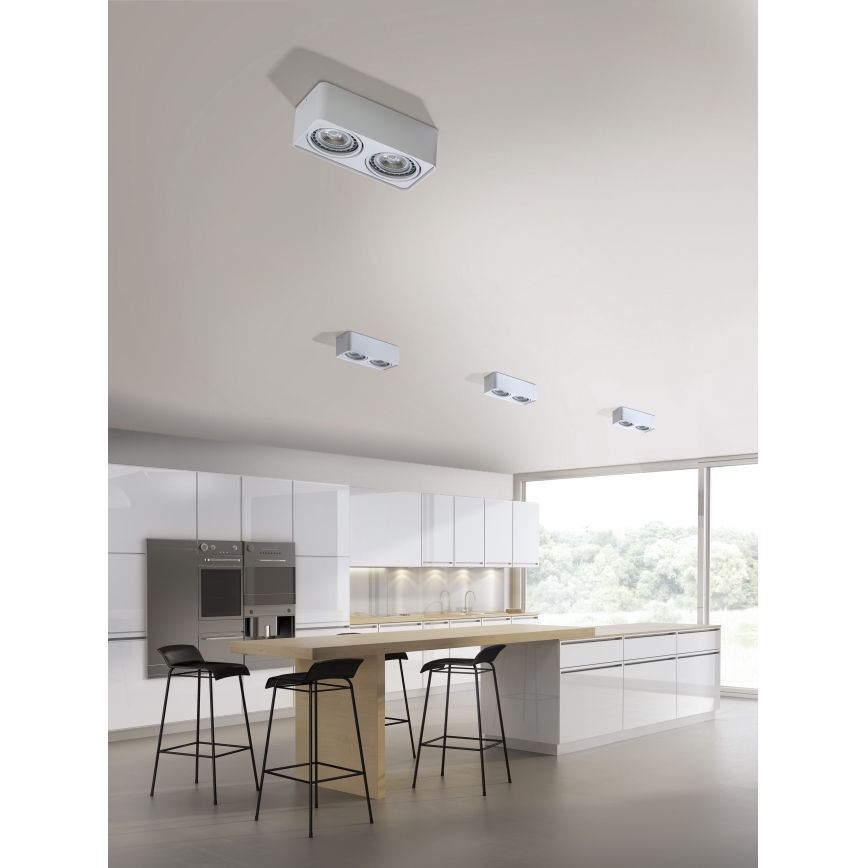 Spot PAOLA 2xGU10-ES111/16W/230V alb Azzardo AZ4132