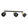 Spot PARKLA 3x E27/15W/230V negru