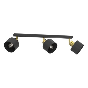 Spot PARKLA 3x E27/15W/230V negru