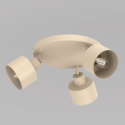 Spot PARKLA 3xE27/15W/230V bej