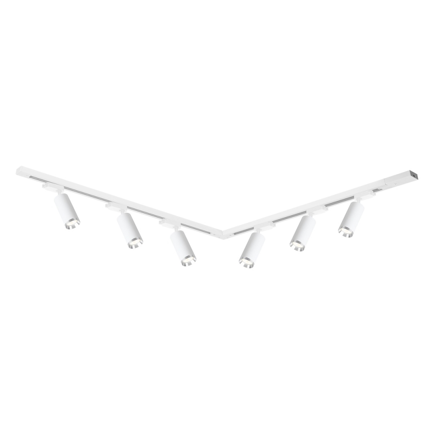 Spot pe șină MICA 6xGU10/10W/230V alb/crom mat