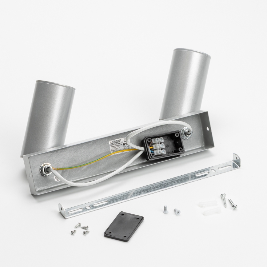 Spot pentru baie Brilagi SELE 2xGU10/30W/230V IP44 argintiu