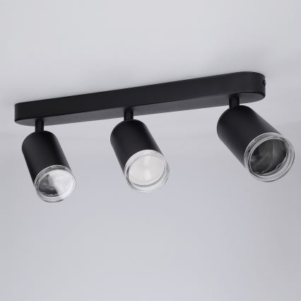 Spot pentru baie Brilagi SELE 3xGU10/30W/230V IP44 negru