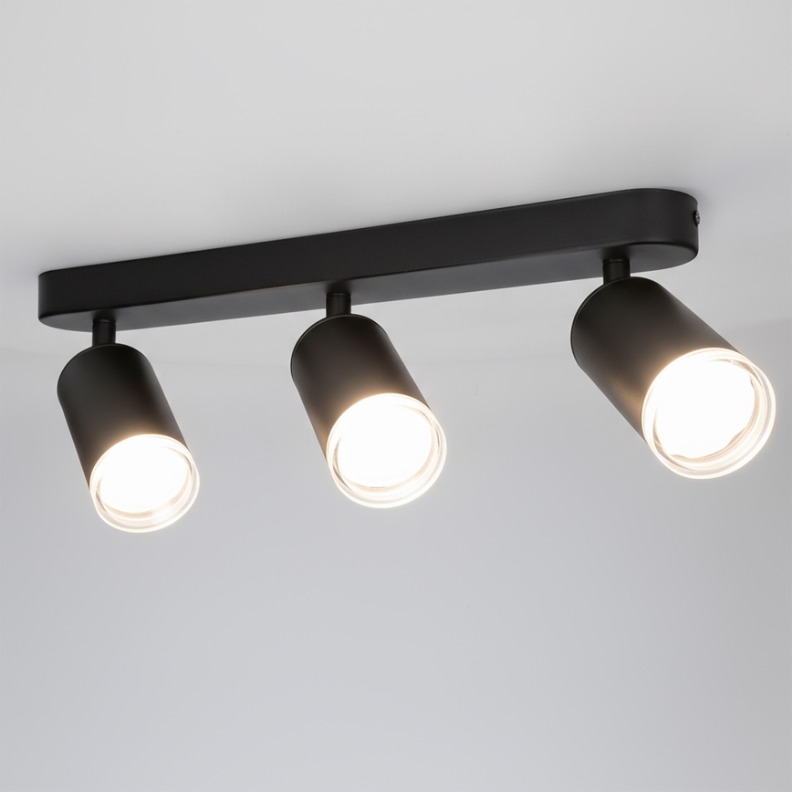 Spot pentru baie Brilagi SELE 3xGU10/30W/230V IP44 negru