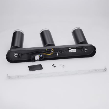 Spot pentru baie Brilagi SELE 3xGU10/30W/230V IP44 negru
