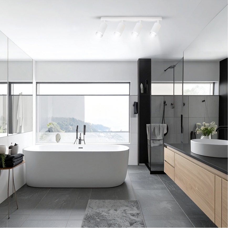 Spot pentru baie Brilagi SELE 4xGU10/30W/230V IP44 alb