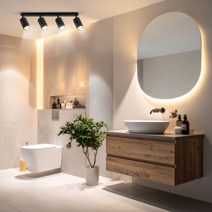 Spot pentru baie Brilagi SELE 4xGU10/30W/230V IP44 negru