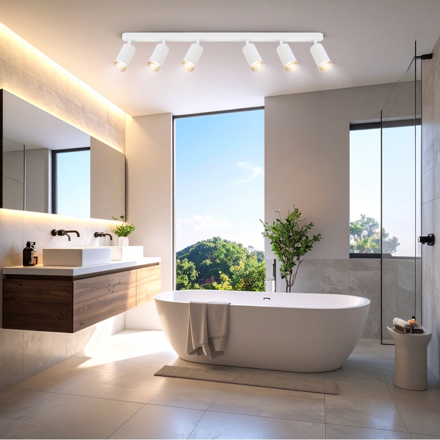 Spot pentru baie Brilagi SELE 6xGU10/30W/230V IP44 alb