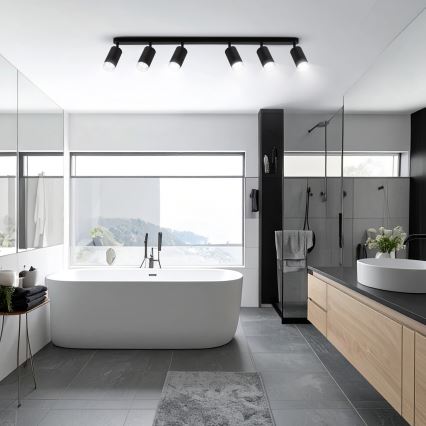 Spot pentru baie Brilagi SELE 6xGU10/30W/230V IP44 negru