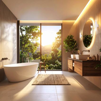 Spot de perete pentru baie Brilagi SELE AQUA 4xGU10/30W/230V IP44 alb