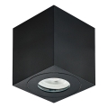 Spot pentru baie Emithor 48623 ALUX 1xGU10/35W/230V IP44 angular negru