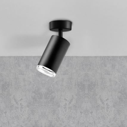Spot LED RGBW dimerizabil pentru baie TURYN 1xGU10/4,8W/230V 3000K IP44 negru + telecomandă