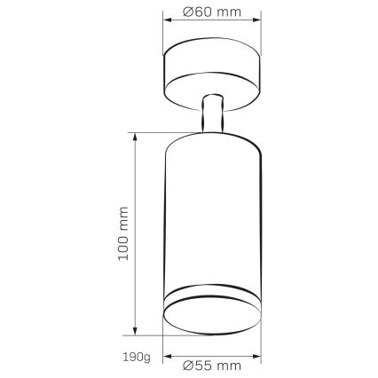 Spot LED RGBW dimerizabil pentru baie TURYN 1xGU10/4,8W/230V 3000K IP44 negru + telecomandă
