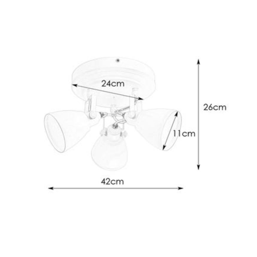 Spot pentru baie Markslöjd 108081 FJÄLLBACKA 3xG9/20W/230V IP44 negru