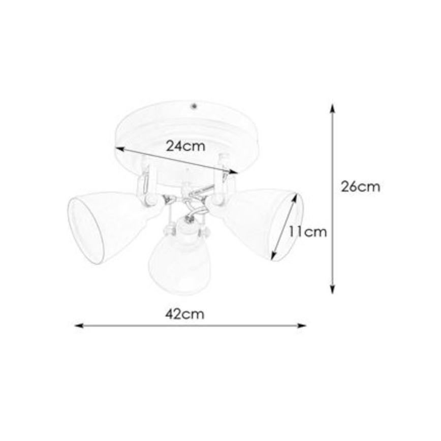 Spot pentru baie Markslöjd 108083 FJÄLLBACKA 3xG9/20W/230V IP44 alb