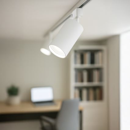 Spot pentru șină monofazată TIGER 1xGU10/10W/230V, alb