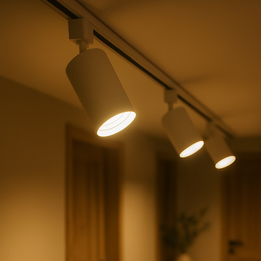 Spot pentru șină monofazată TIGER 1xGU10/10W/230V, alb