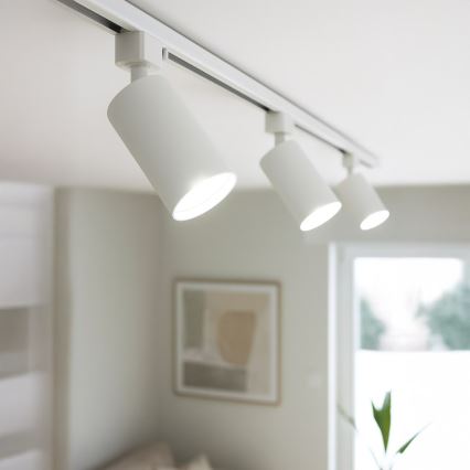 Spot pentru șină monofazată TIGER 1xGU10/10W/230V, alb