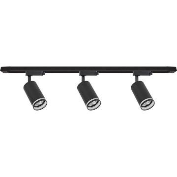 Spot pentru șină PIPE 3xGU10/10W/230V negru