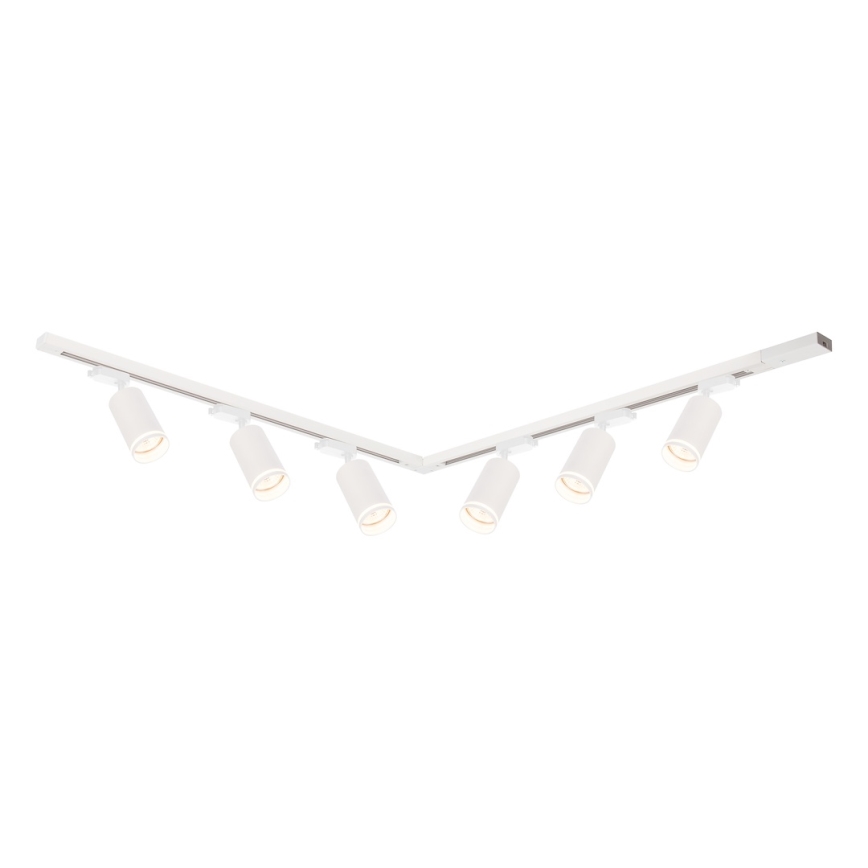 Spot pentru șină PIPE 6xGU10/10W/230V, alb