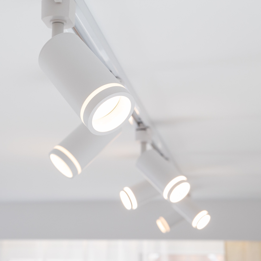 Spot pentru sistem de șină monofazic JET RING 1xGU10/10W/230V alb