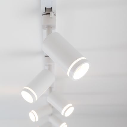 Spot pentru sistem de șină monofazic JET RING 1xGU10/10W/230V alb