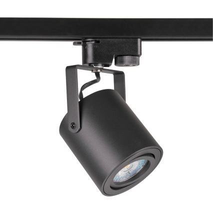 Spot pentru sistem de șină MINOR 3xGU10/10W/230V + 1 m sistem de șină negru