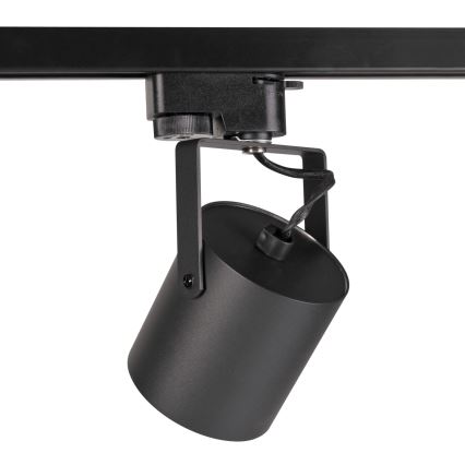 Spot pentru sistem de șină MINOR 3xGU10/10W/230V + 1 m sistem de șină negru
