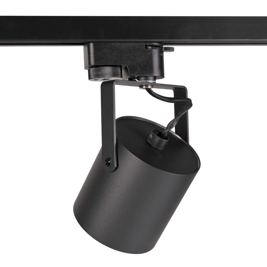 Spot pentru sistem de șină MINOR 3xGU10/10W/230V + 1 m sistem de șină negru