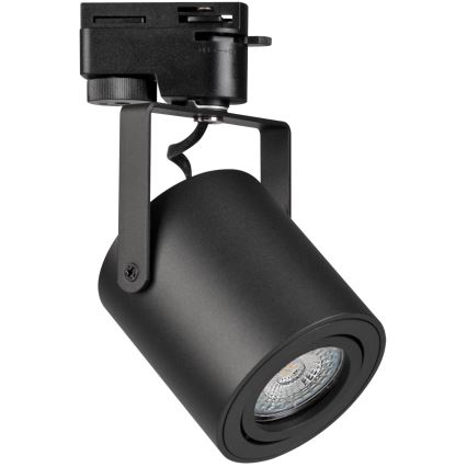 Spot pentru sistem de șină MINOR 3xGU10/10W/230V + 1 m sistem de șină negru