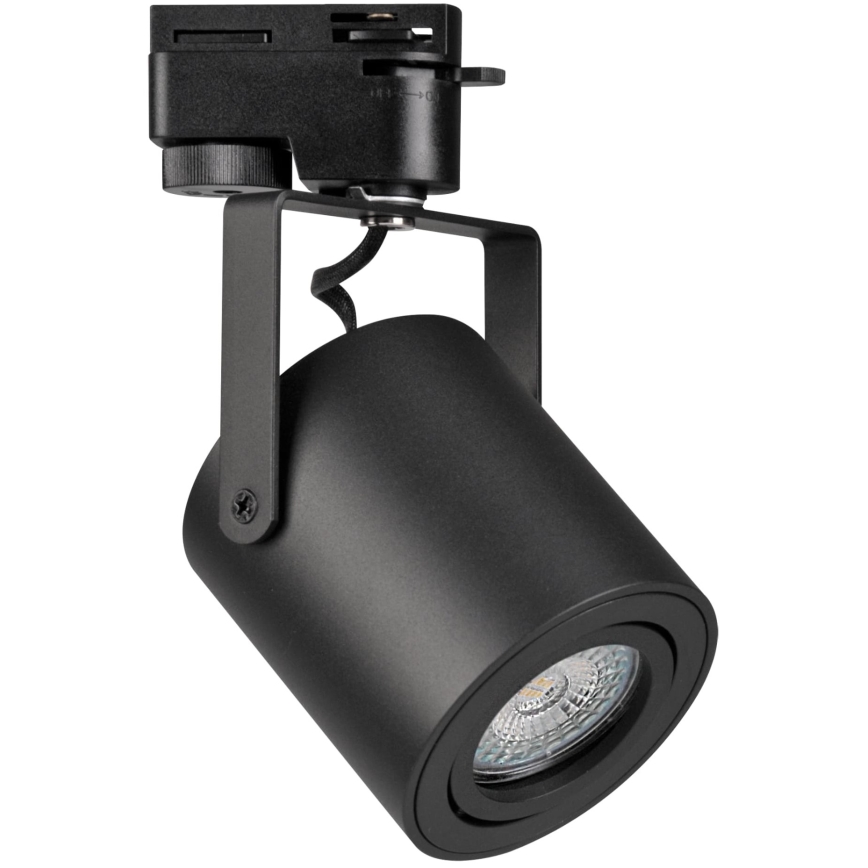 Spot pentru sistem de șină MINOR 3xGU10/10W/230V + 1 m sistem de șină negru