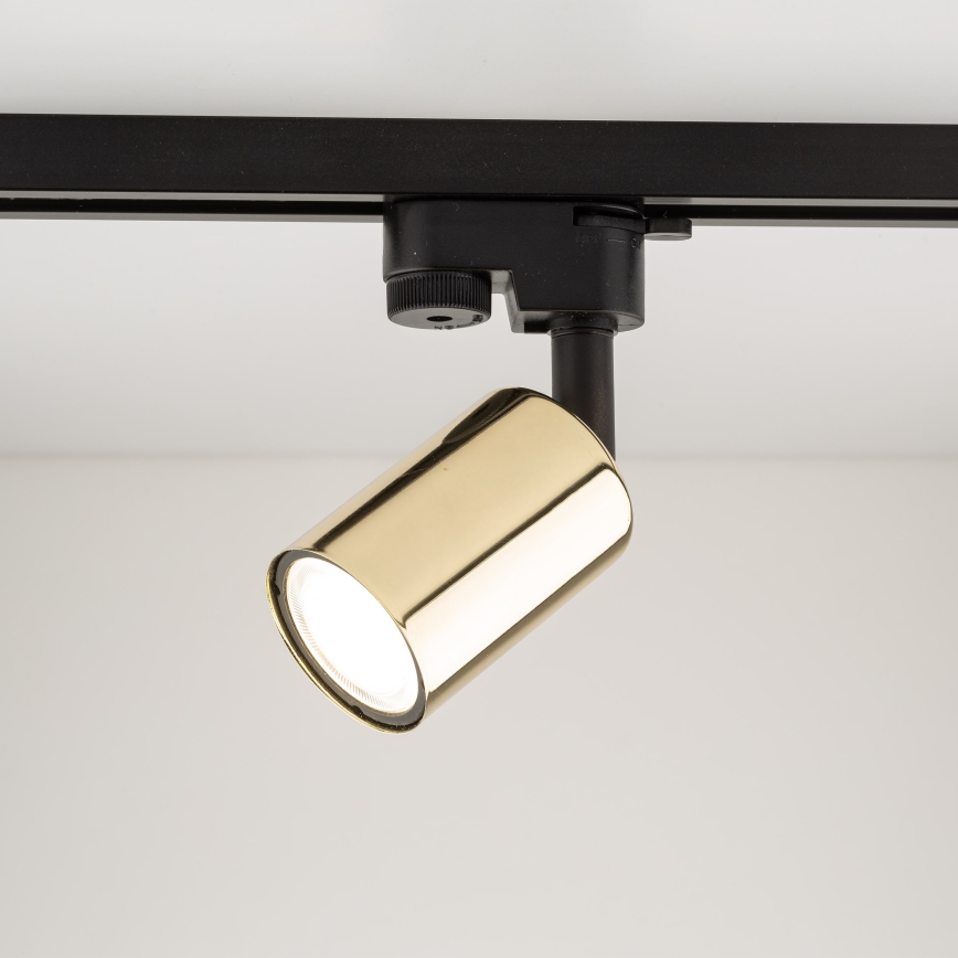 Spot pentru sistem de șină TOP 1xGU10/10W/230V auriu/negru