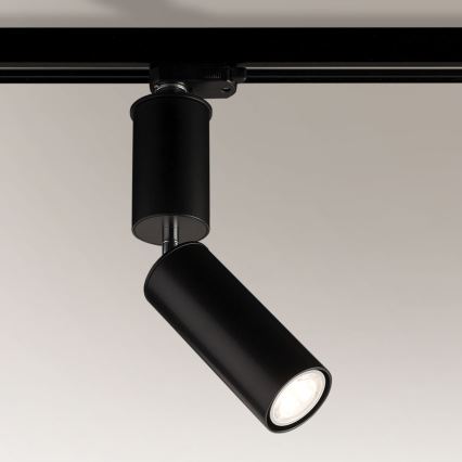 Spot pentru sistem pe șină 1xGU10/15W/230V negru Shilo