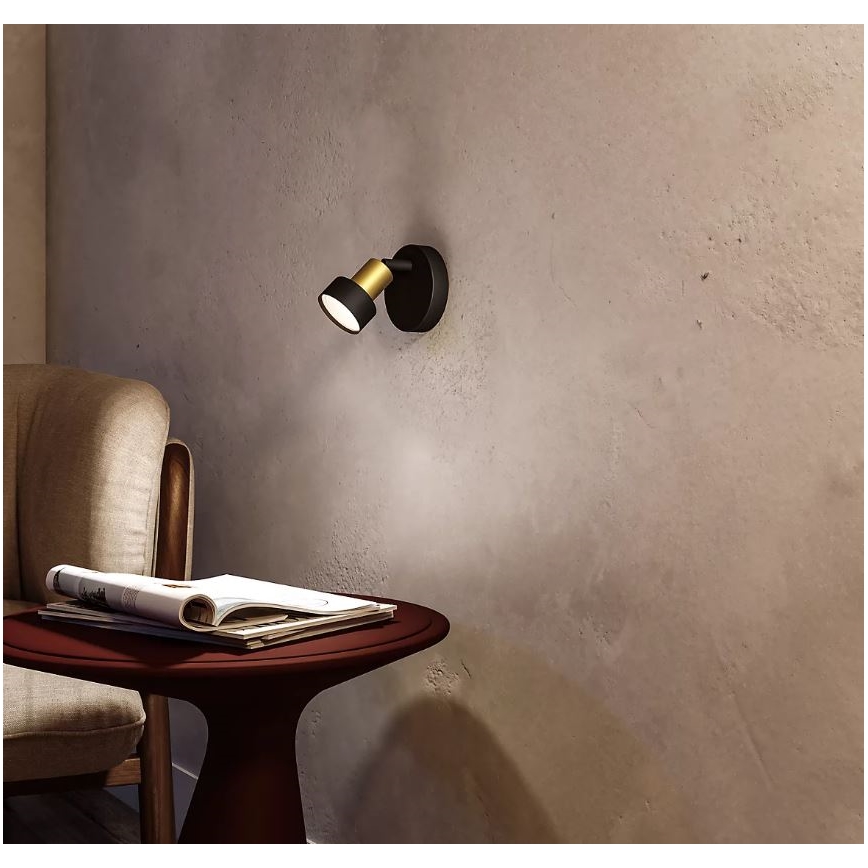 Spot Philips CONDUIT 1xGU10/5W/230V negru/alamă