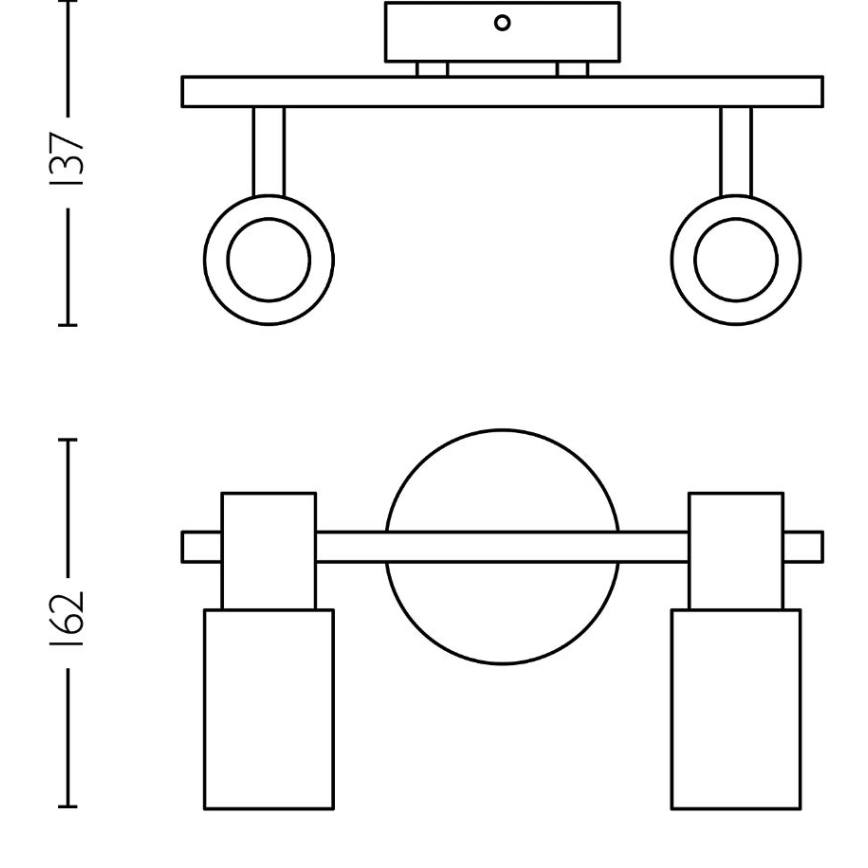Spot Philips PALMS 2xE14/25W/230V