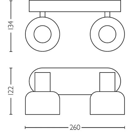 Spot Philips SLEET 2xE14/25W/230V